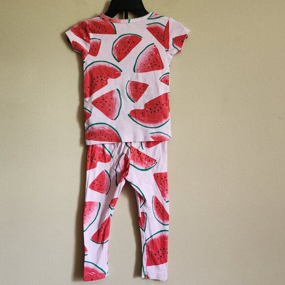 Carter’s Girls Snug Fit Watermelon Pajamas Size 12 Months - Picture 3 of 4